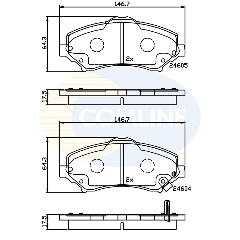 Pastillas Freno Fiat Freemont 2011-2023 Delantero 2