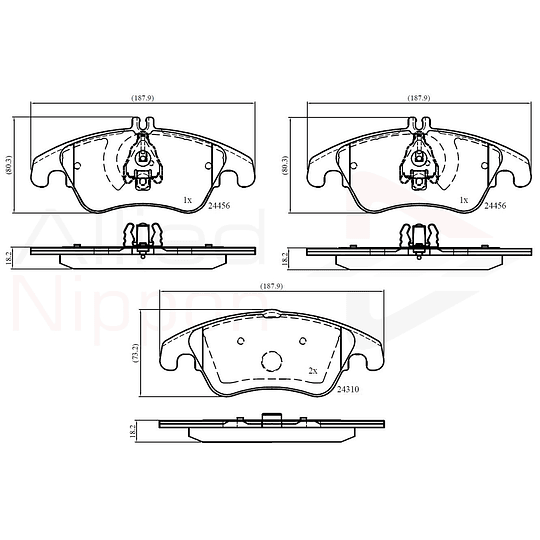 Pastillas Freno Mercedes Benz E500 2010-2017 Delantero