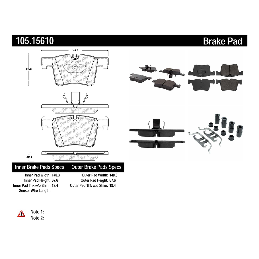 Pastillas Freno BMW X3 35d 2011-2017 Delantero 2