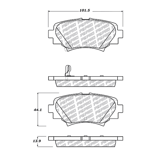 Pastillas Freno Mazda 3 2013-2018 Trasero