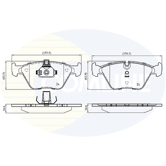 Pastillas Freno BMW X3 20i 2004-2010 Delantero