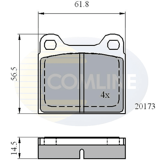 Pastillas Freno Audi 200 1989-1991 Delantero