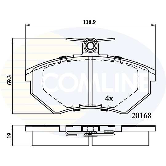 Pastillas Freno Volkswagen Passat Variant 1994-1997 Delanter