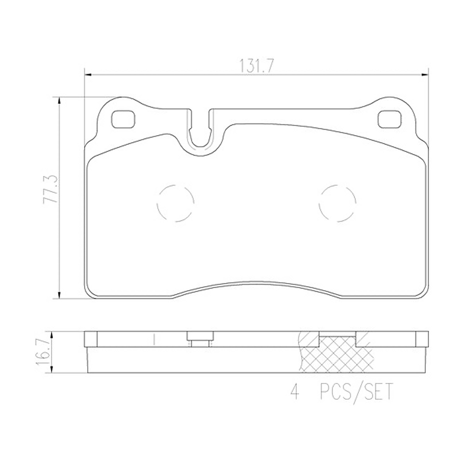 Pastillas Freno Chevrolet Corvette 2005-2013 Delantero, Tras 2