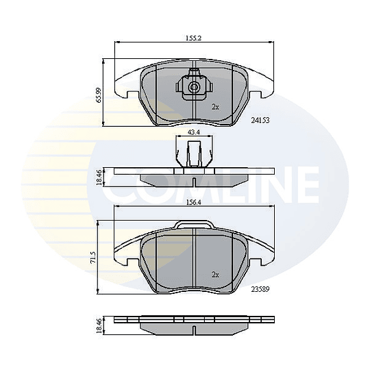 Pastillas Freno Peugeot 307 2001-2011 Delantero