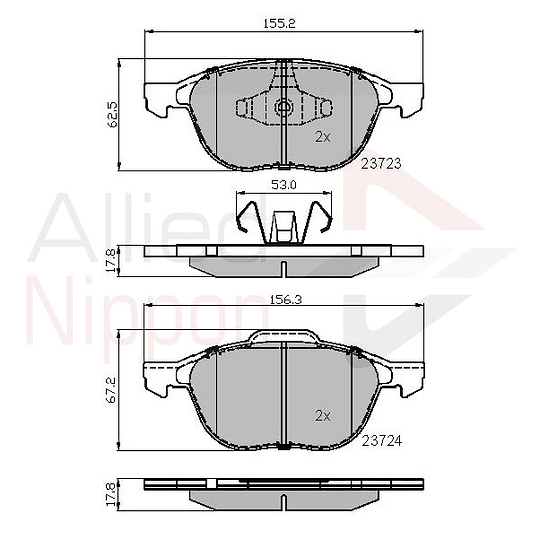 Pastillas Freno Fiat Strada 1996-2023 Delantero