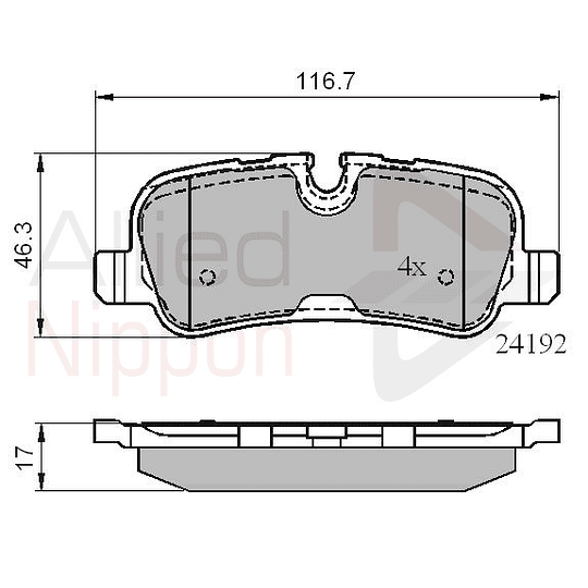 Pastillas Freno Land Rover Discovery 2009-2016 Trasero