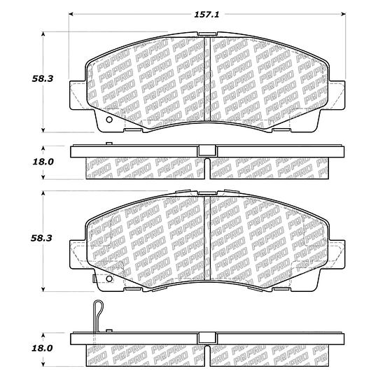 Pastillas Freno Honda Ridgeline 2006-2014 Delantero