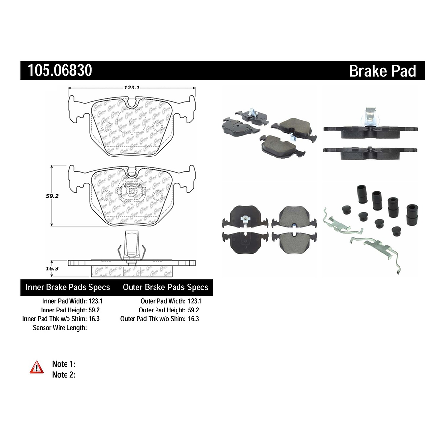 Pastillas Freno BMW X5 4.8 is 2000-2006 Trasero 2