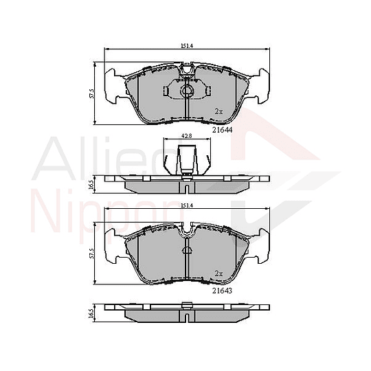 Pastillas Freno BMW 325i 2004-2013 Delantero