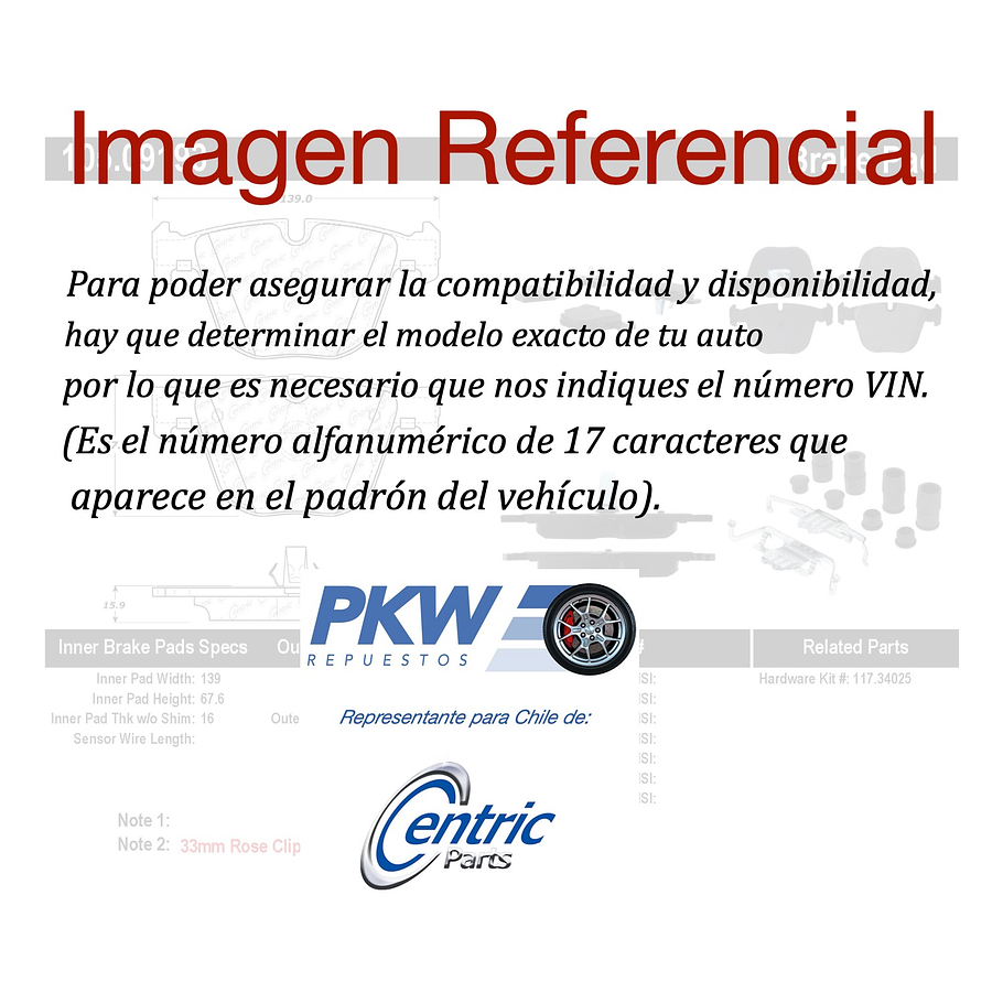Pastillas Freno Buick Regal 2008-2017 Trasero 2