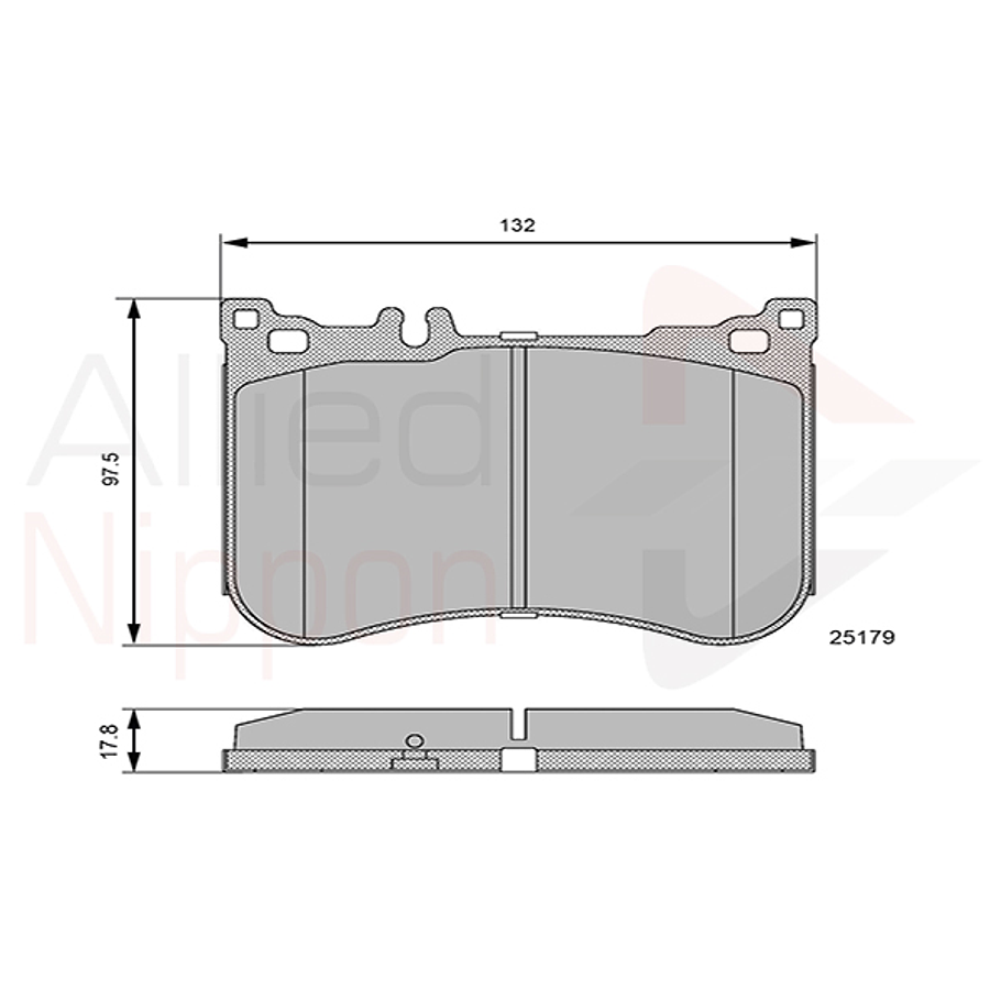 Pastillas Freno Mercedes Benz SL500 2013-2020 Delantero 2