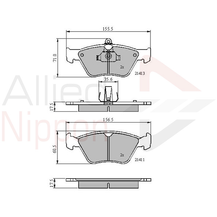 Pastillas Freno ALLIED NIPPON ADB0738 1
