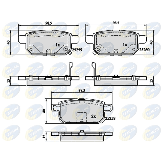 Pastillas Freno Suzuki SX4 2013-2023 Trasero