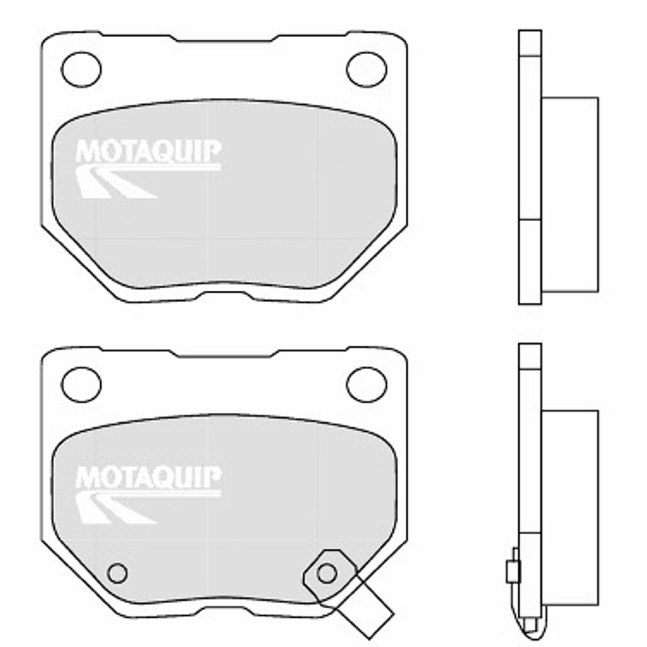 Pastillas Freno Subaru Impreza 2000-2007 Trasero 2