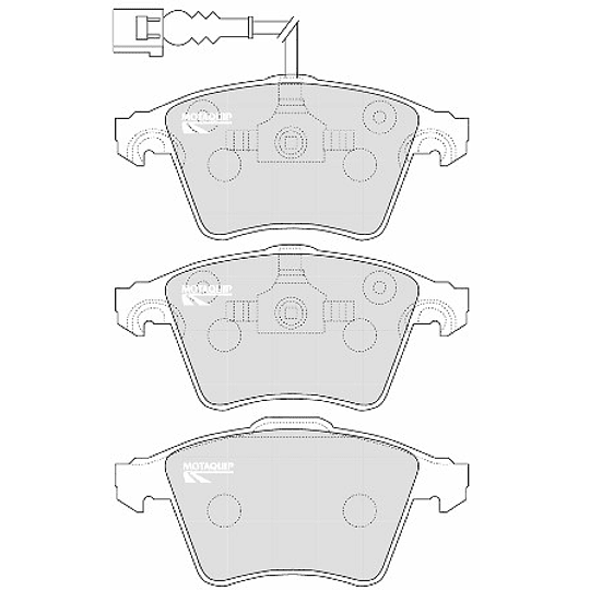 Pastillas Freno Volkswagen Multivan 2003-2015 Delantero