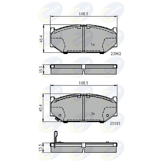 Pastillas Freno COMLINE CBP3998