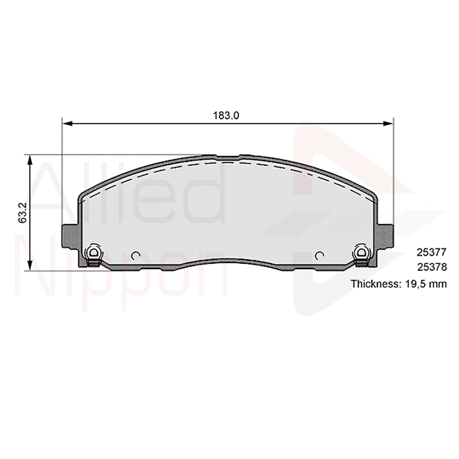 Pastillas Freno Jeep Wrangler 2018-2023 Delantero 2