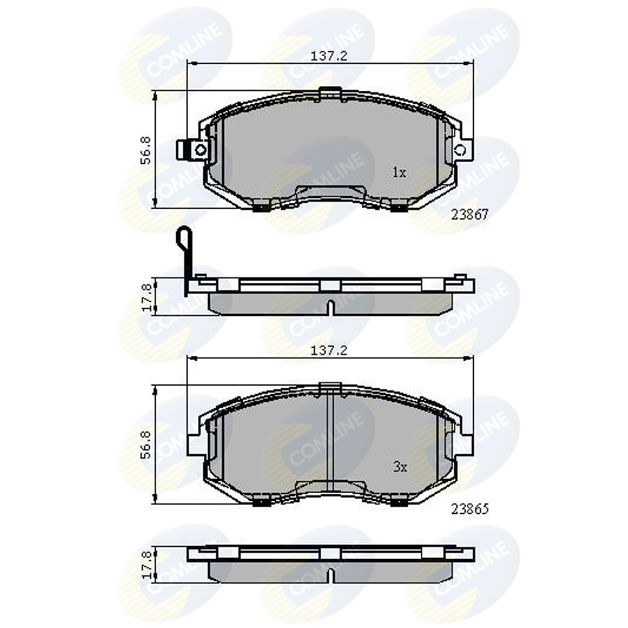 Pastillas Freno Subaru Outback 2015-2019 Delantero 2