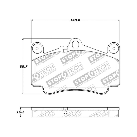Pastillas Freno STOPTECH 308.09160