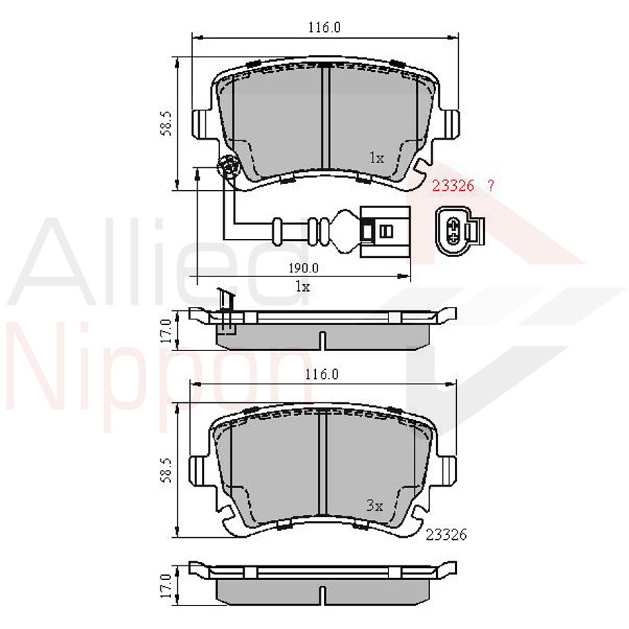 Pastillas Freno Audi S6 2006-2011 Trasero 2