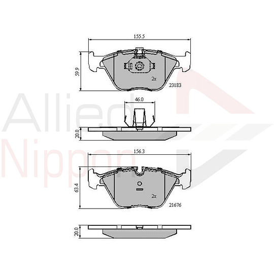 Pastillas Freno BMW 525i 1995-2003 Delantero