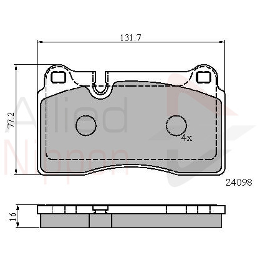 Pastillas Freno Audi A6 Quattro 1997-2004 Delantero 1