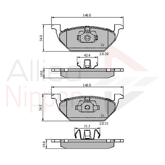 Pastillas Freno Volkswagen Gol 2009-2023 Delantero