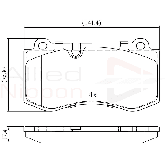 Pastillas Freno Mercedes Benz S350 2006-2013 Delantero