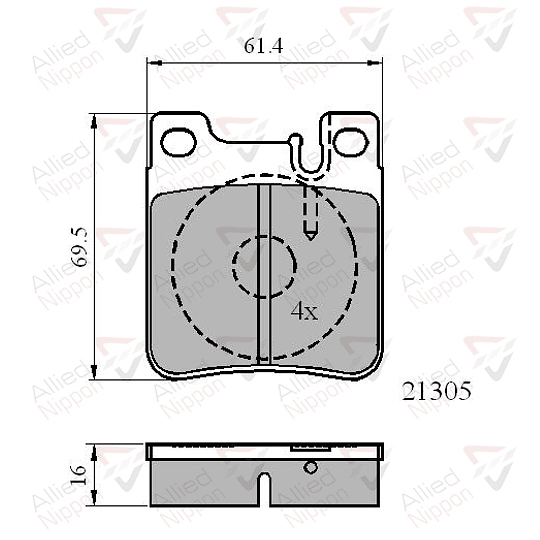 Pastillas Freno Mercedes Benz E300 1996-2003 Trasero