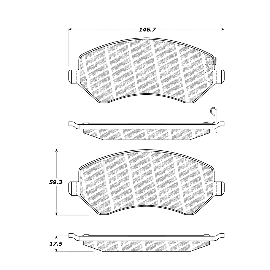 Pastillas Freno Chrysler Grand Voyager 1996-2000 Delantero 2