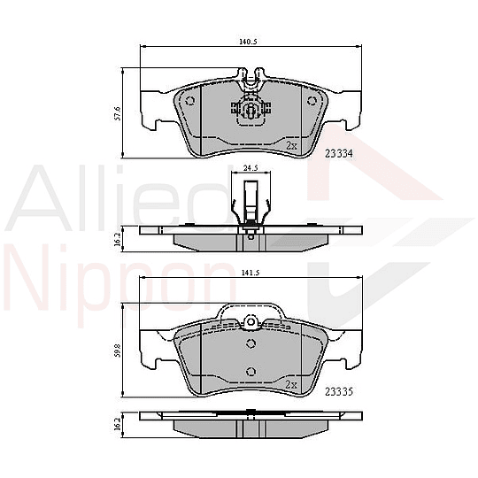 Pastillas Freno Mercedes Benz S600 1999-2005 Trasero