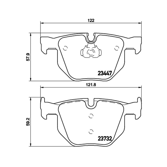 Pastillas Freno BMW 525d 2003-2010 Trasero