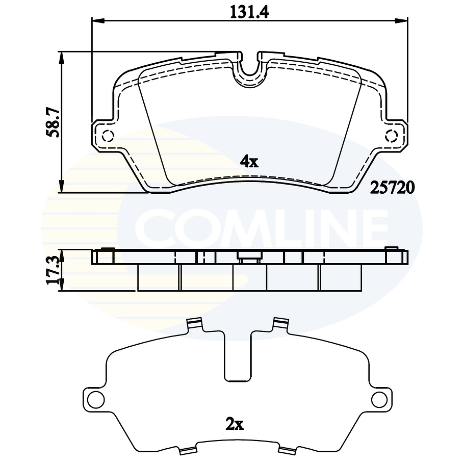 Pastillas Freno COMLINE CBP02256 1