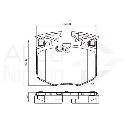 Pastillas Freno BMW X7 30d 2018-2023 Delantero