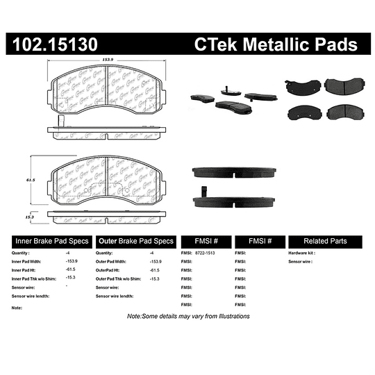 Pastillas Freno Kia Frontier 2005-2023 Delantero