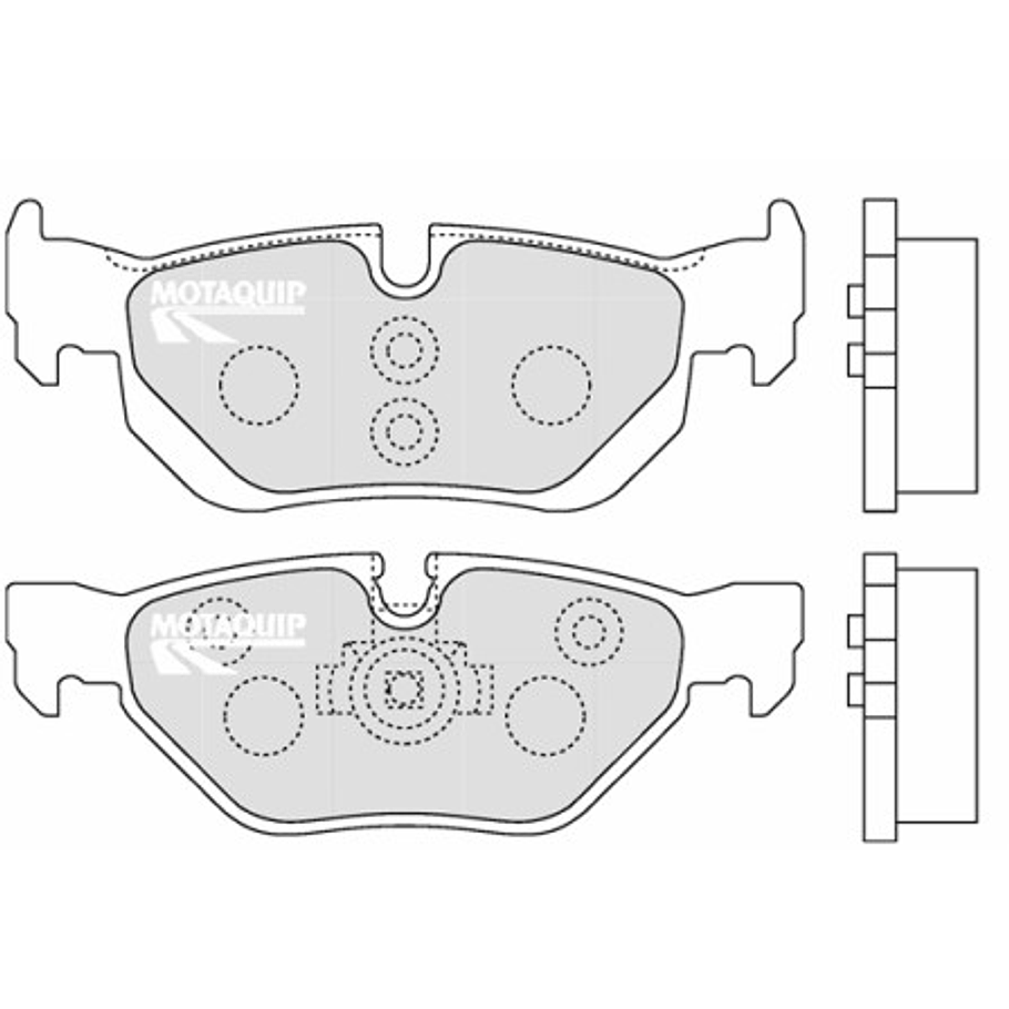 Pastillas Freno BMW 116d 2004-2013 Trasero 2