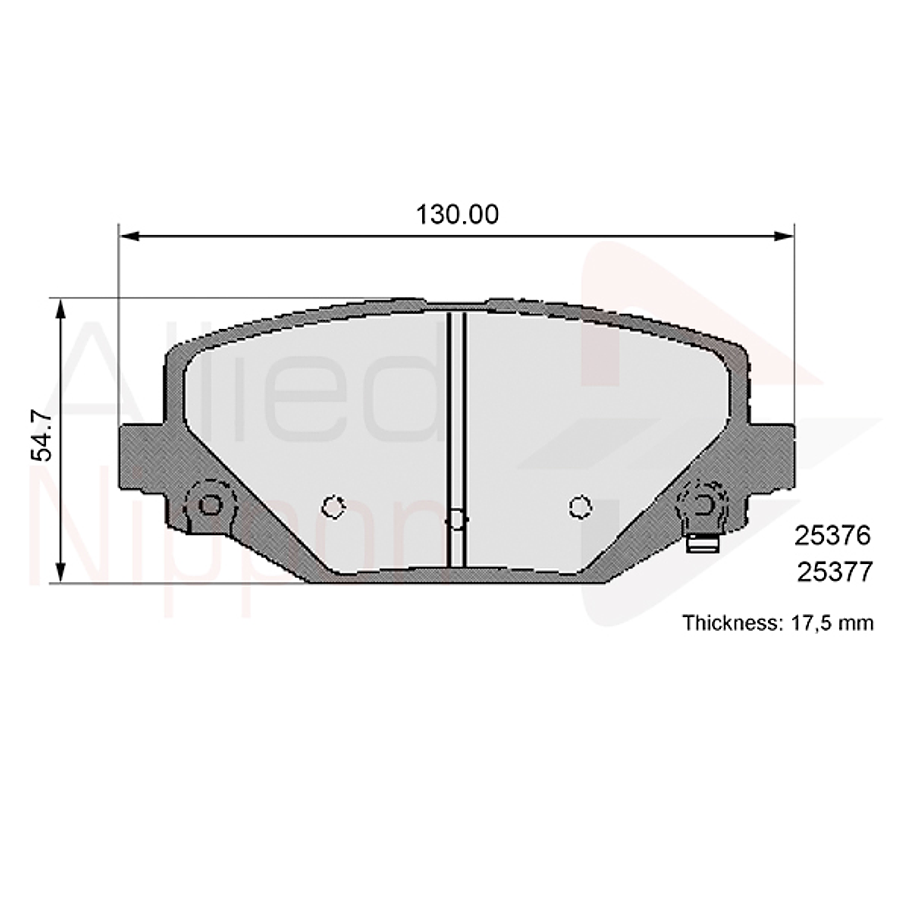 Pastillas Freno Dodge Journey 2009-2020 Trasero 1