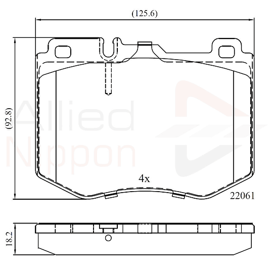 Pastillas Freno Mercedes Benz GLC300 2016-2023 Delantero