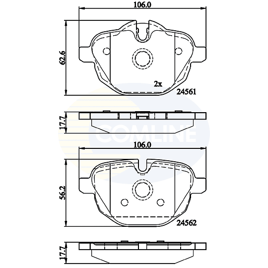 Pastillas Freno BMW 520d 2017-2023 Trasero