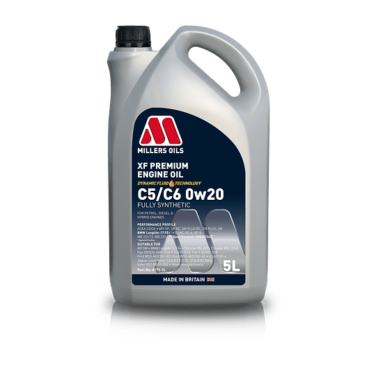 Aceite Motor MILLER´S XF Premium Engine Oil C5 C6 0w20 Forma