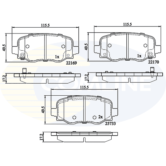 Pastillas Freno Jeep Cherokee 2014-2023 Trasero