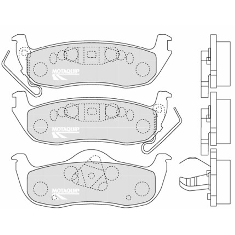 Pastillas Freno Infiniti QX56 2004-2010 Trasero 2