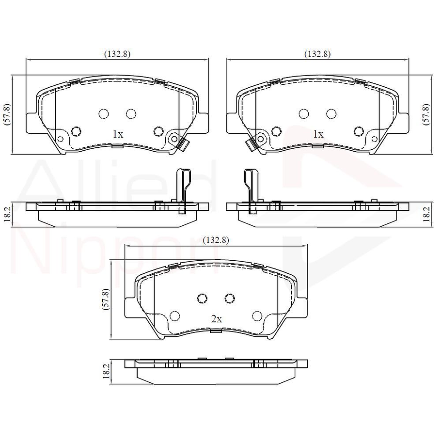 Pastillas Freno Renault Fluence 2009-2020 Delantero 2