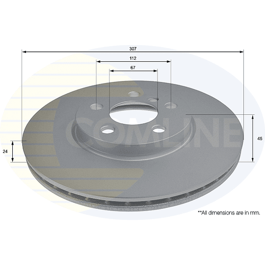 Disco Freno COMLINE ADC2802V