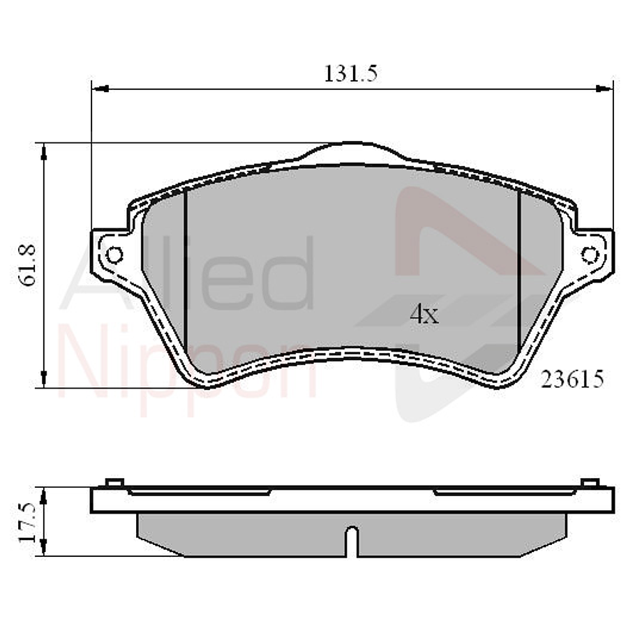 Pastillas Freno Land Rover Freelander LR2 1998-2006 Delanter 2