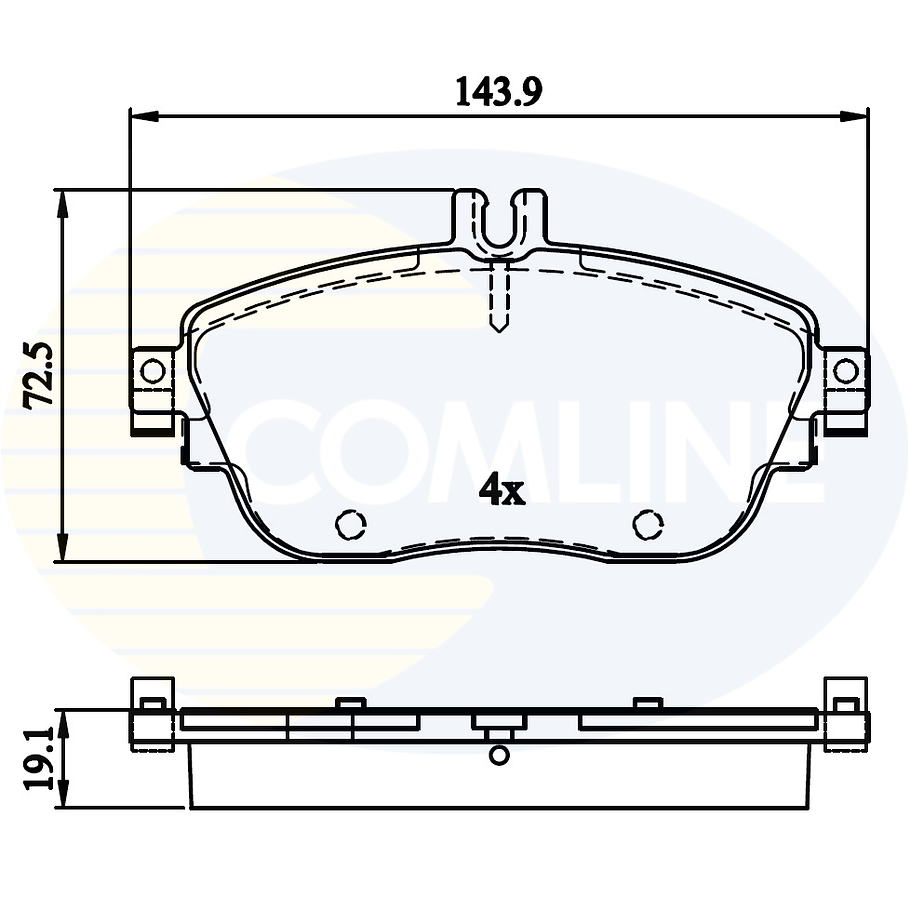 Pastillas Freno Mercedes Benz B250 2012-2019 Delantero 2