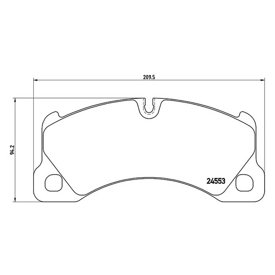 Pastillas Freno Porsche Cayenne 2003-2010 Delantero 2