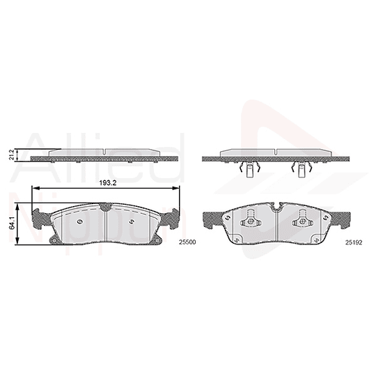 Pastillas Freno Mercedes Benz GLS350 2013-2019 Delantero