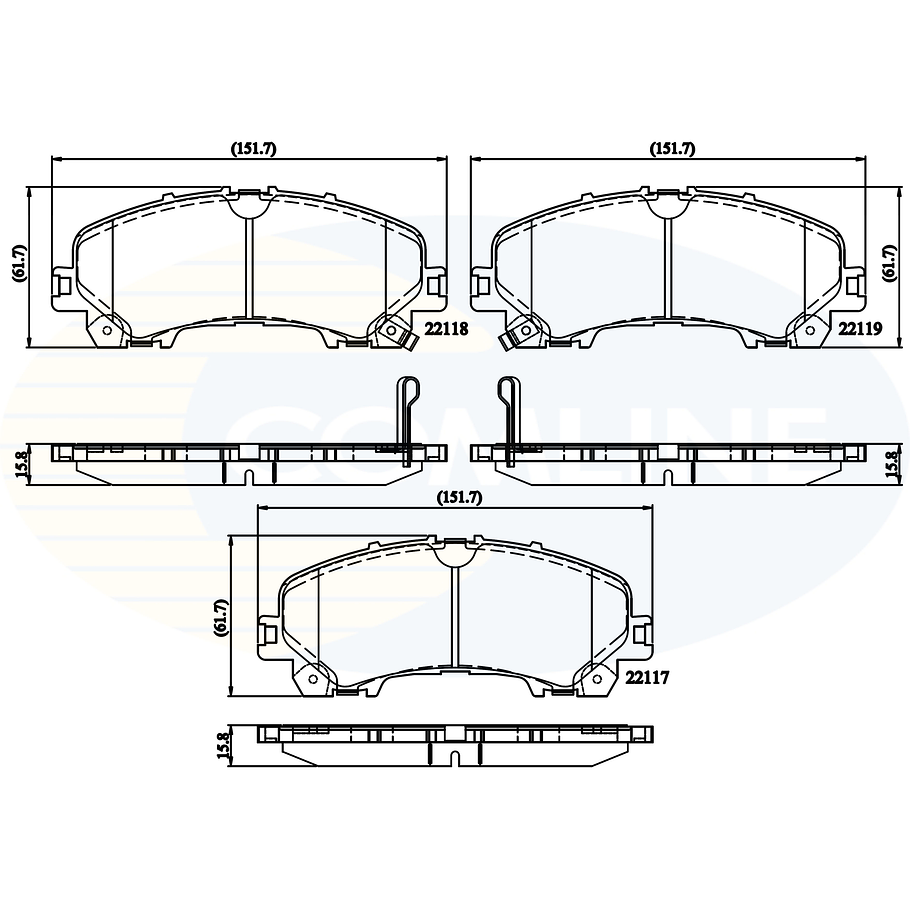 Pastillas Freno Infiniti QX50 2014-2017 Delantero 2